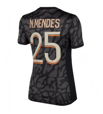 Paris Saint-Germain Nuno Mendes #25 Tredje trøje Dame 2023-24 Kort ærmer